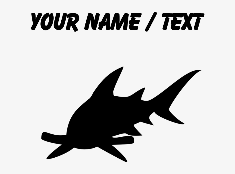Custom Hammerhead Shark Silhouette Laptop Skins - Custom Swimmer Throw Blanket, transparent png download
