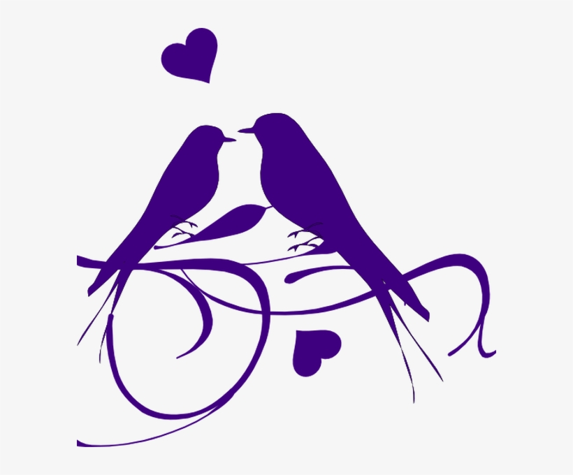 Purple Chandelier Silhouette - Bird Silhouette, transparent png download