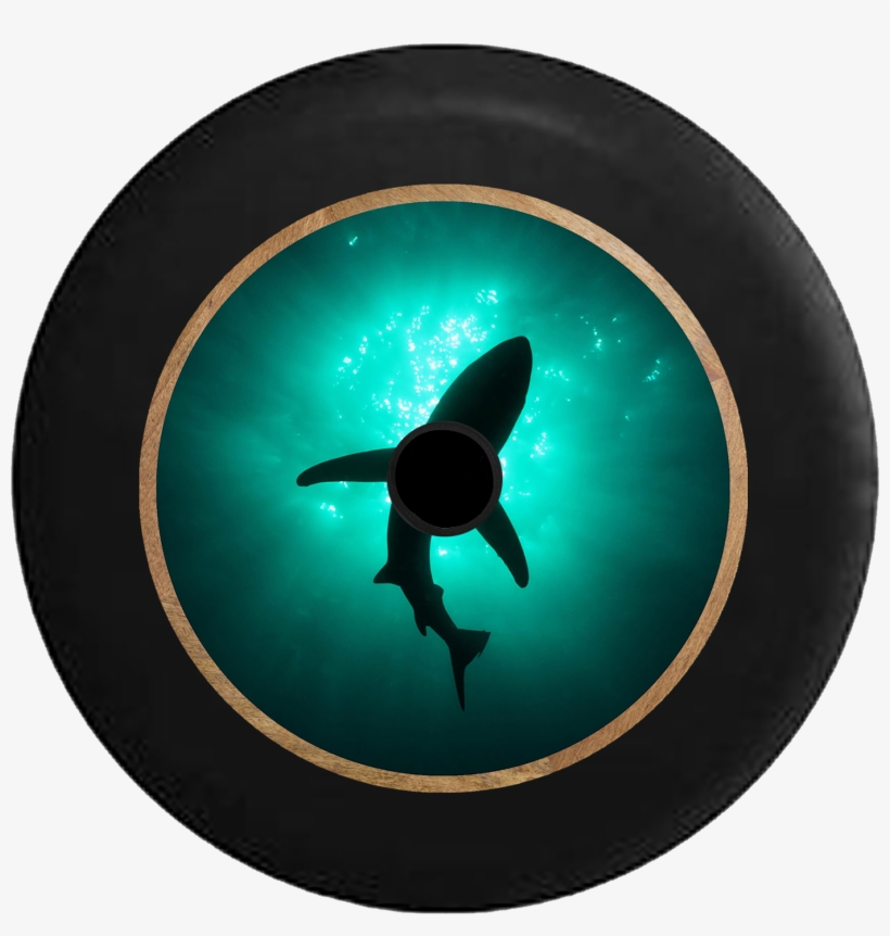 Jeep Wrangler Jl Backup Camera Shark Silhouette In - Generic Personalized ( Animals Shark Depth Light ), transparent png download