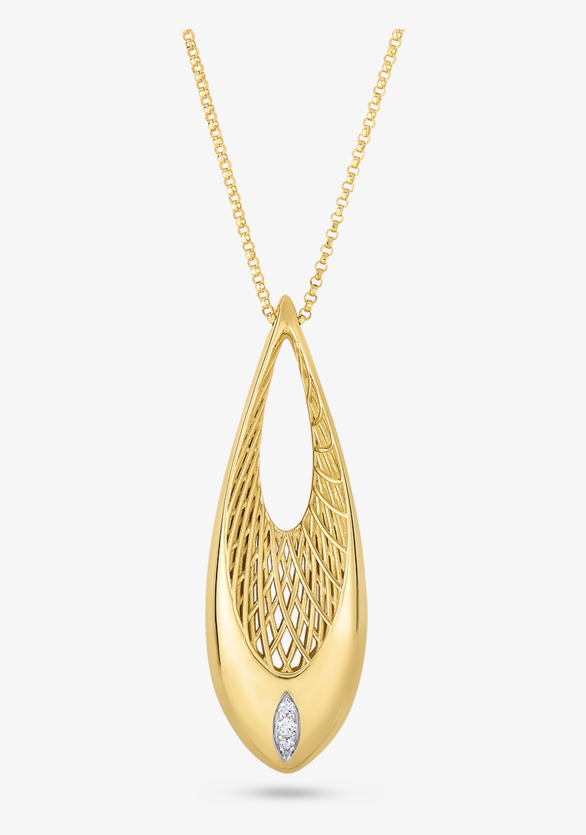 Roberto Coin Golden Gate 18k Yellow Gold And 18k - Pendant, transparent png download