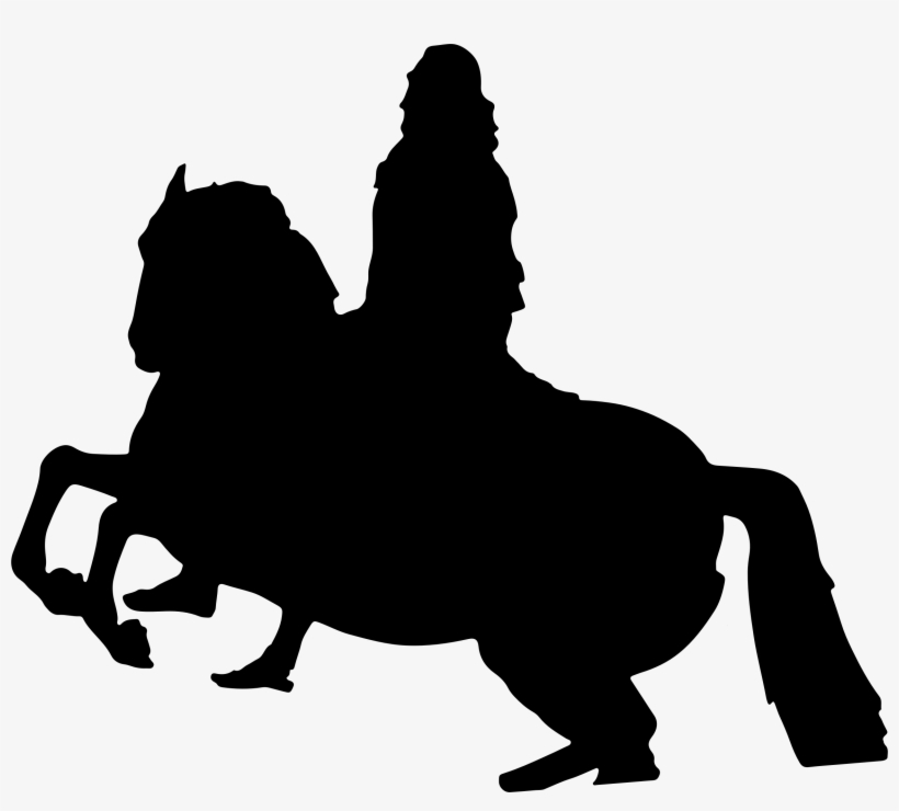 Clipart - Goldener Reiter Dresden Silhouette, transparent png download