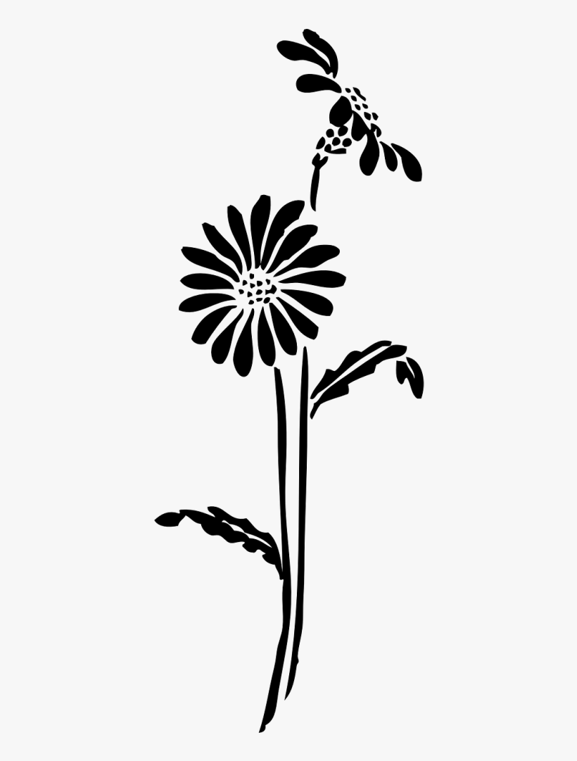 Flowers Silhouette - Flower Silhouette Transparent Background