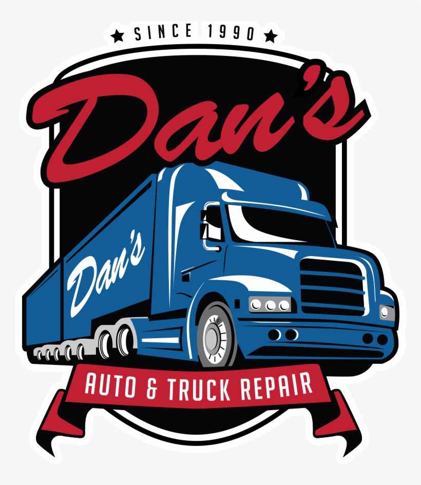 Dan's Auto And Truck Repair Logo - Truck Repair Shop Logo, transparent png download