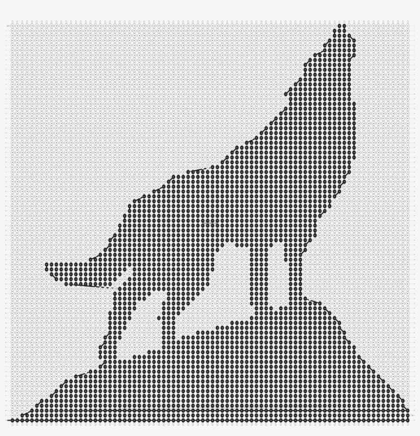 Alpha Pattern - Wolf Cartoon Howling, transparent png download