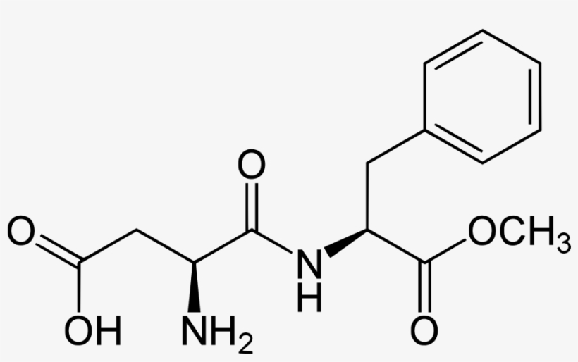 Aspartame - Svg - Aspartame Structure, transparent png download