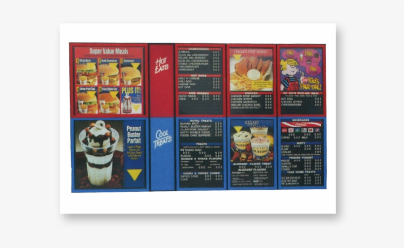 Dairy Queen® - 1990 Dairy Queen Menu, transparent png download