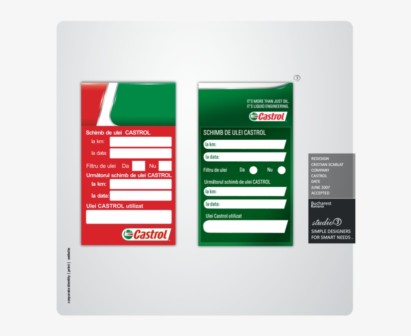 Castrol Romania Oil Sticker - Castrol, transparent png download