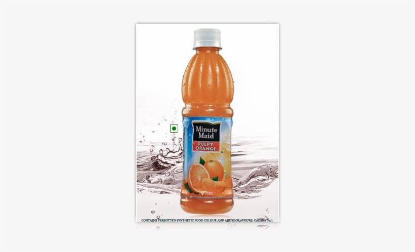 Minute Maid Pulpy Orange Juice - Minute Maid Juice Bottle, transparent png download