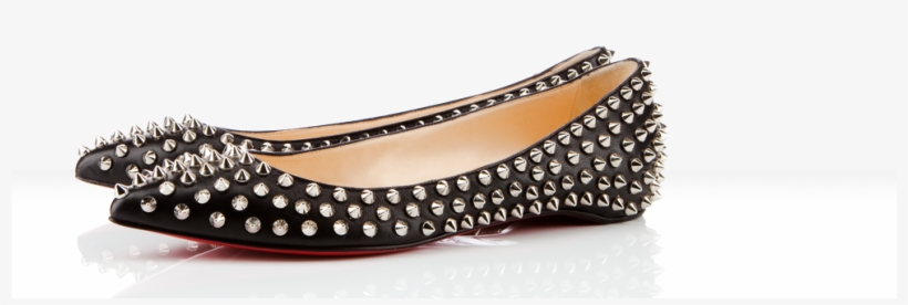 The World Of Spikes - Christian Louboutin Flats, transparent png download