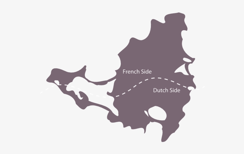 Maarten Car Rental Pick-up Locations - Sint Maarten Map Png, transparent png download
