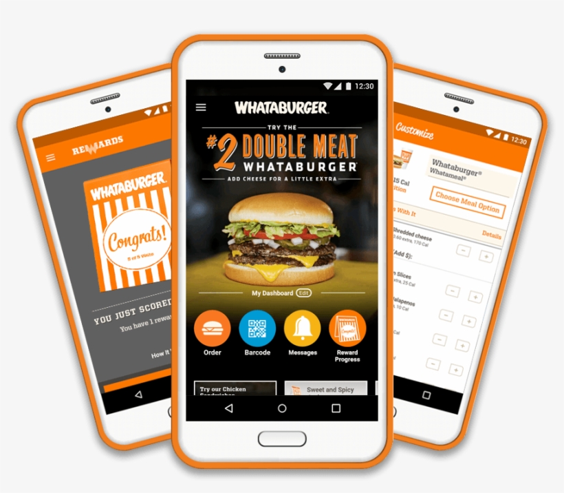 The Whataburger App - Smartphone, transparent png download