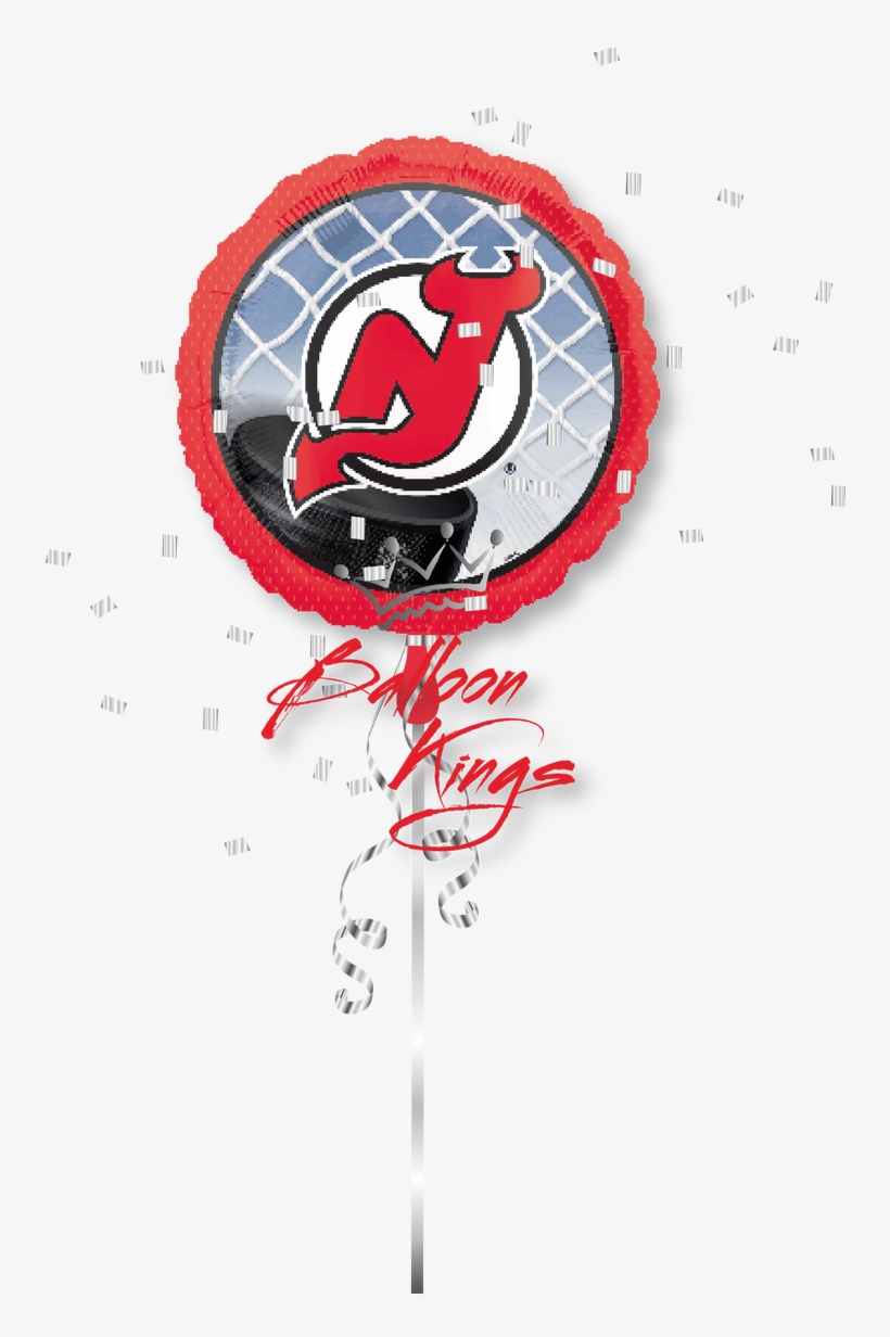 New Jersey Devils - 18" Nhl New Jersey Devils Mylar Balloon - Mylar Balloons, transparent png download