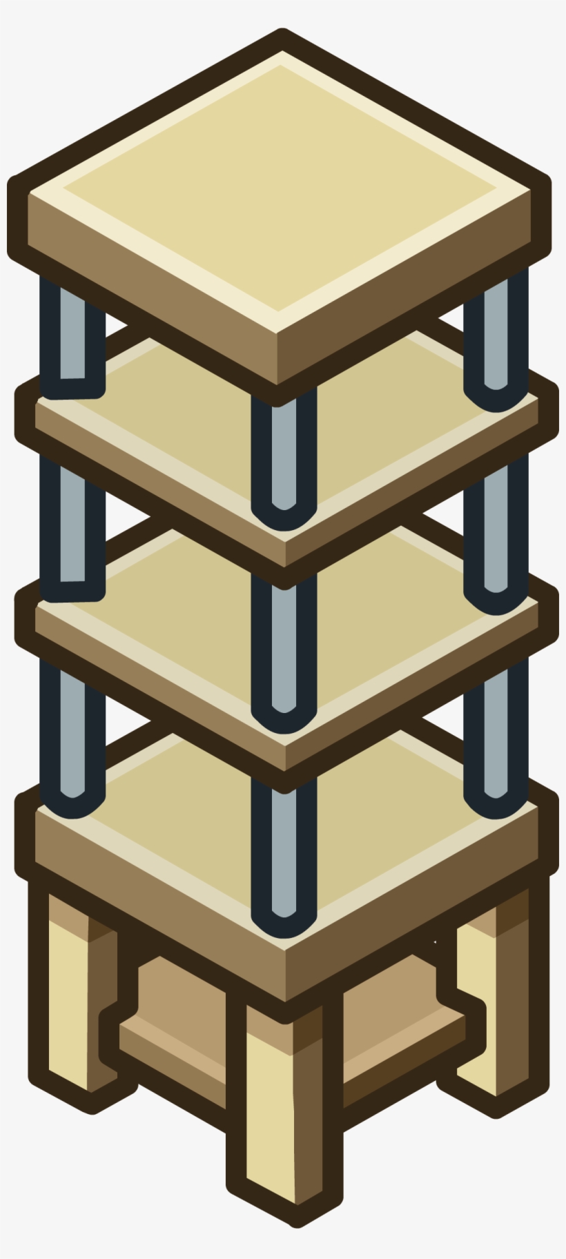 Wood Shelves Icon - Estante Id Club Penguin, transparent png download