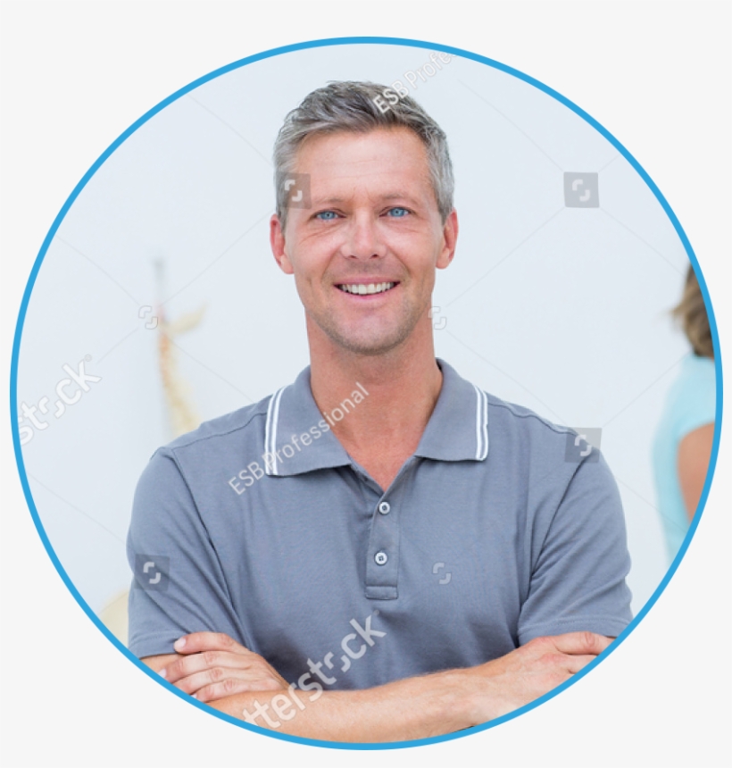 Stock Photo Doctor Smiling At Camera While His - Happy Face, transparent png download