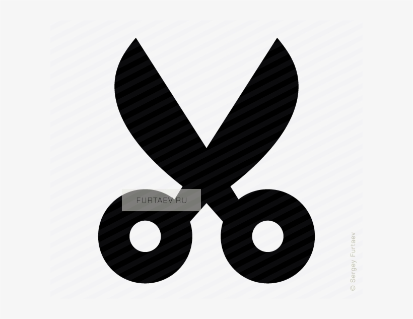 Vector Icon Of Scissors - Illustration, transparent png download