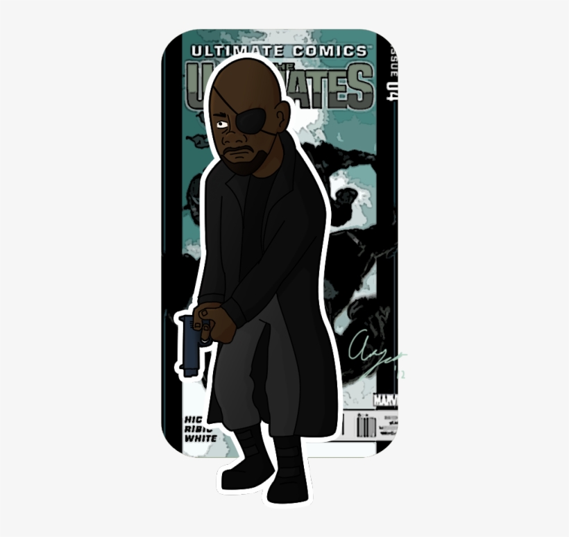 Ultimate Nick Fury On Tumblr - Illustration, transparent png download