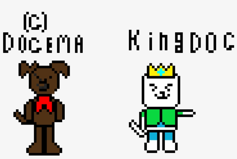 2 Custom Undertale Dog Themed Characters - Cartoon, transparent png download