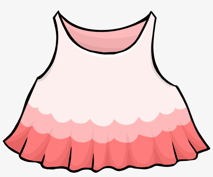 Pink Dress - Png - Club Penguin Dress Id, transparent png download
