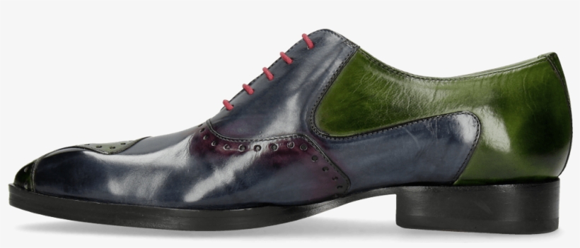 Oxford Shoes Ricky 13 Ultra Green Sky Blue Shade Pink - Leather, transparent png download
