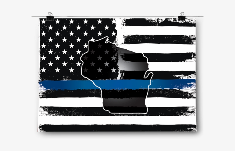 Thin Blue Line - Thin Blue Line Flag Nj, transparent png download