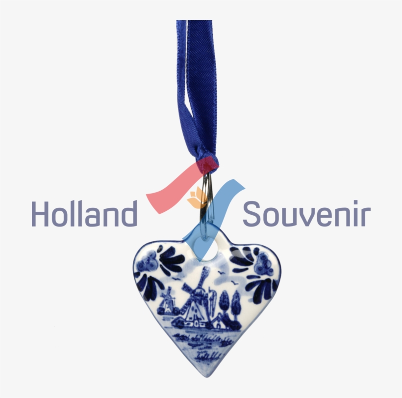Delft Christmas Ornament Heart - Locket, transparent png download