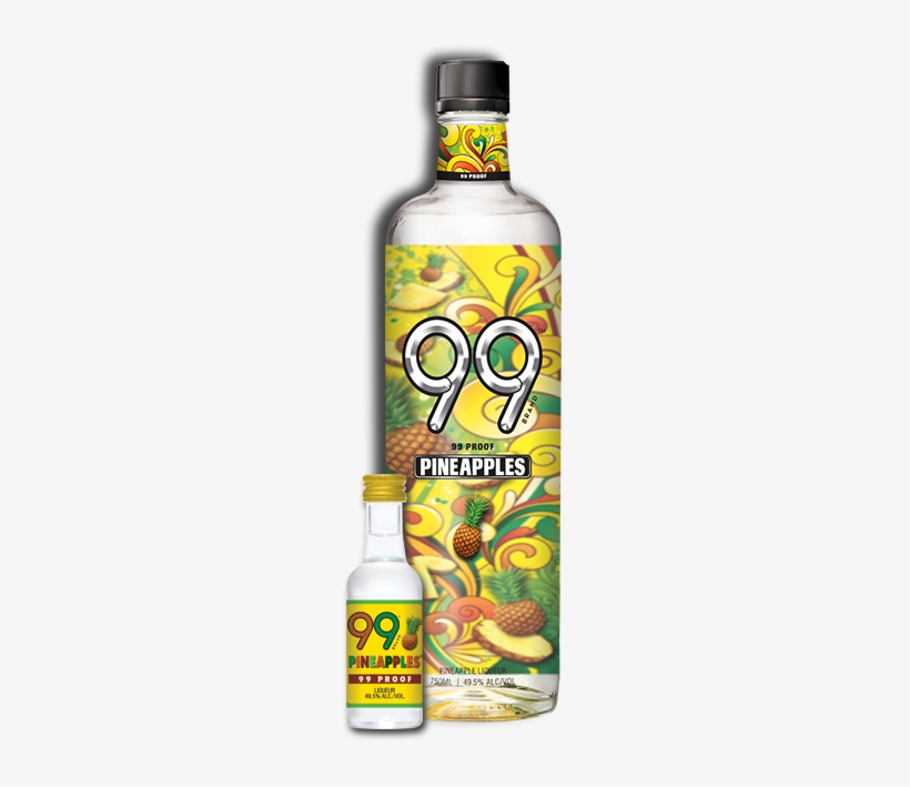 Pineapple Bottle - 99 Apples Apple Schnapps - 750 Ml Bottle, transparent png download