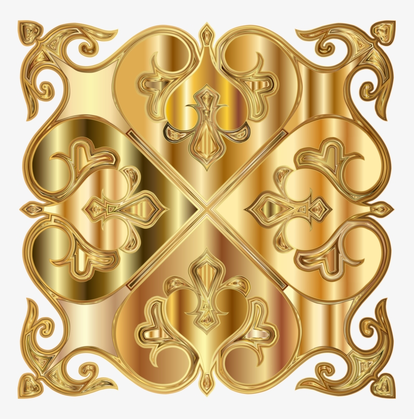 Computer Icons Line Art Decorative Arts Drawing Tile - Decorative Gold Png Transparent, transparent png download