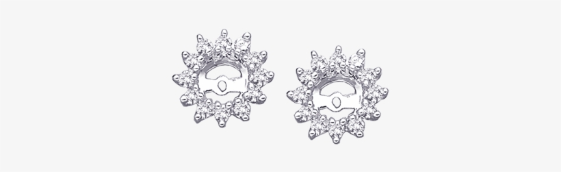 Ej140dp-w - Generic Mfg 14k White Gold 1/2 .5ct Gh Diamond Earring, transparent png download
