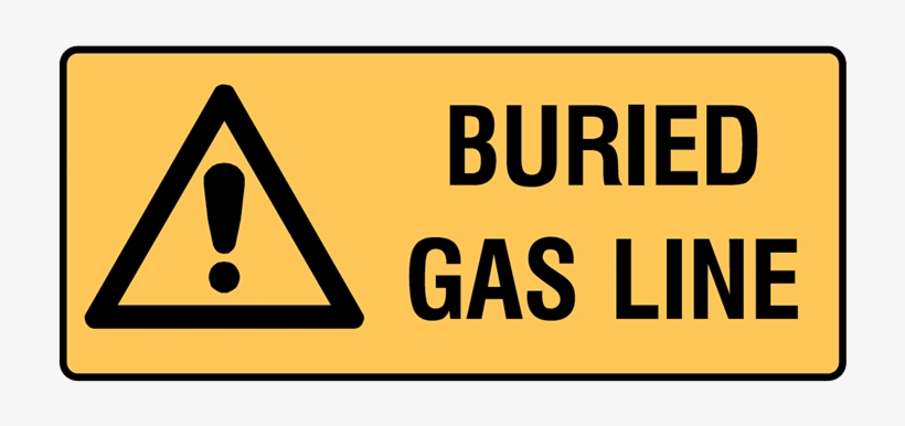 Brady Landscape Warning Signs - Made In Usa Pipe Marker With Propane Gas Legend And, transparent png download