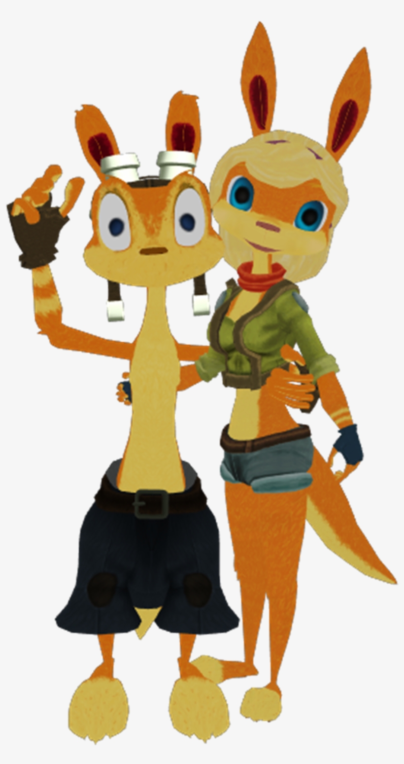 Daxter Images Daxter And Tess The Ottsel Renders Hd - Daxter, transparent png download