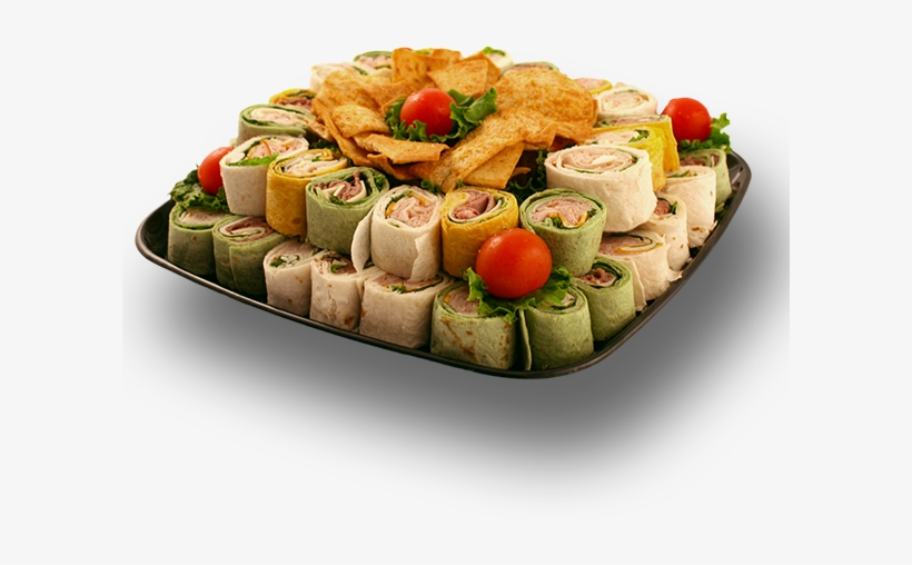 Trio Of Wraps Tray - Pinwheel Sandwich Png, transparent png download
