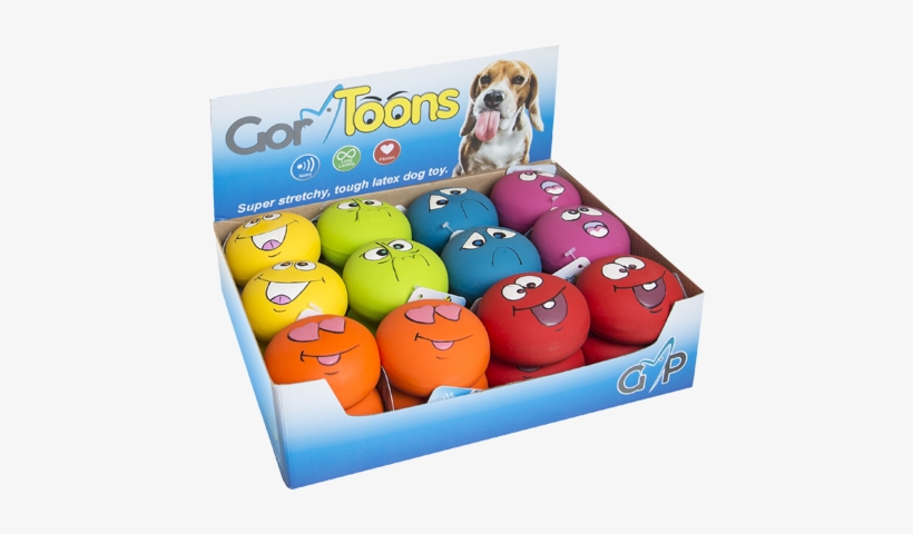 Gor Toons Funny Faces - Gor Pets Gor Toons Sports Balls 12pk, transparent png download