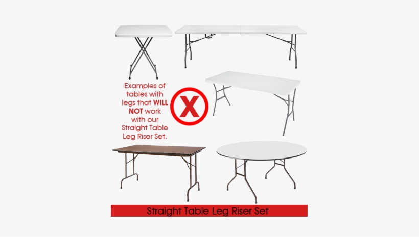 Straight Table Leg Risers Do Not Work With Tables That - Laminate Folding Table - 48 X 24" - Uline - H-4845, transparent png download