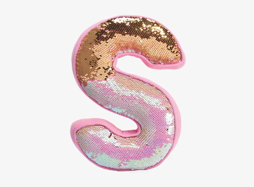 Picture Of S Initial Reversible Sequin Pillow - S Pillow, transparent png download