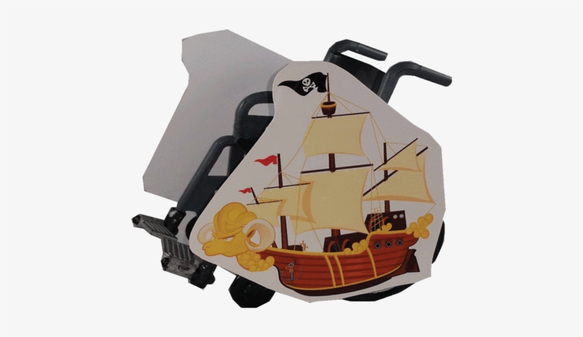 Ram Pirate Ship Wheelchair Costume Child's - Mona Melisa Designs Interactive Wall Play Set Pirate, transparent png download