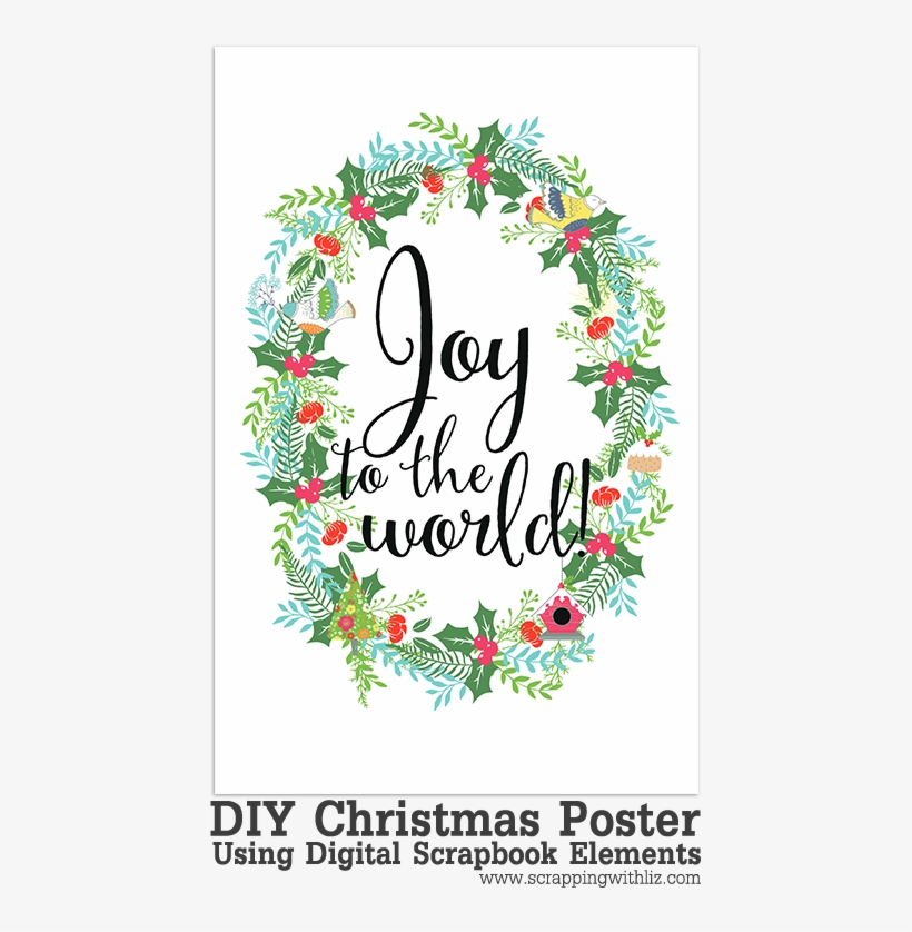 Christmas Poster Made With Digital Scrapbook Elements - Ship Breaking, transparent png download