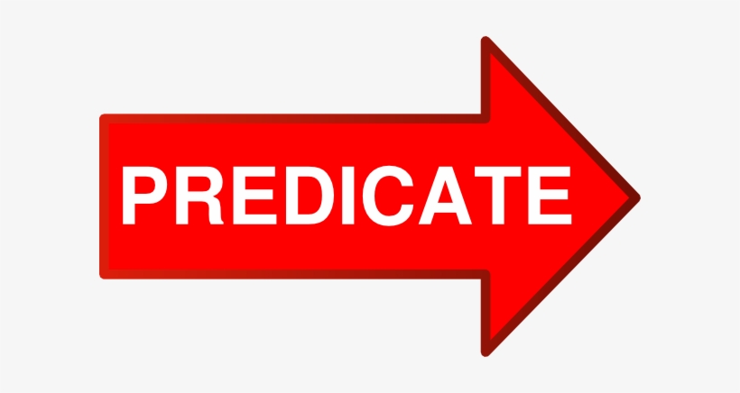 Red Subject Arrow Straight Predicate Svg Clip Arts, transparent png download