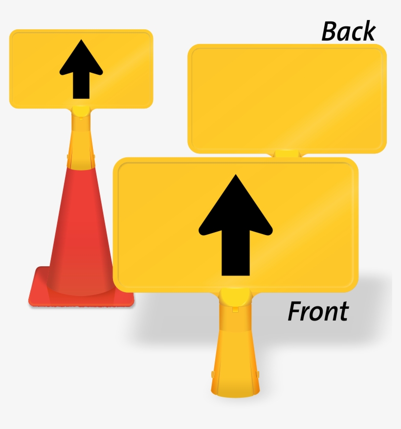 Straight Thru Arrow Coneboss Sign - Coneboss Sign, transparent png download