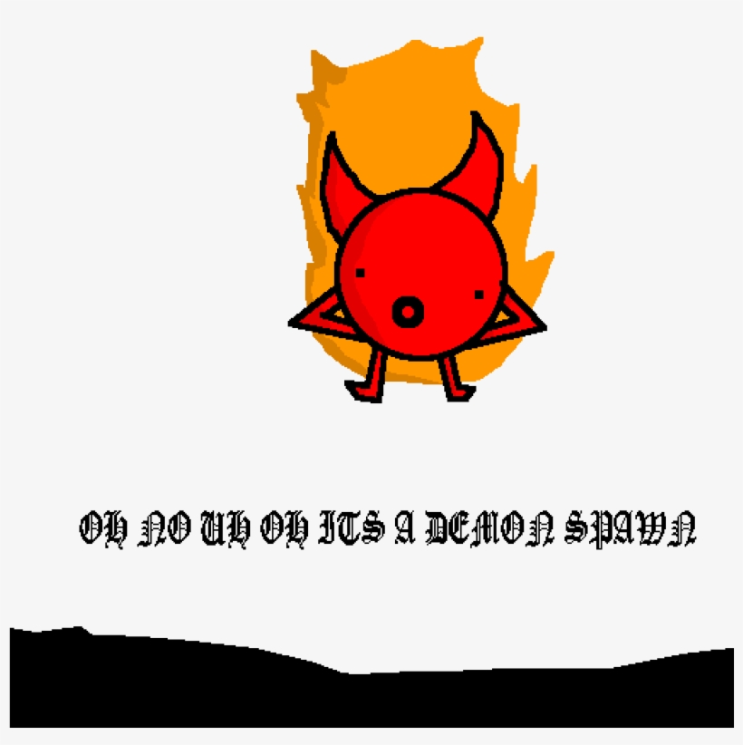 Oh No Uh Oh Its A Demon Spawn - Demon, transparent png download
