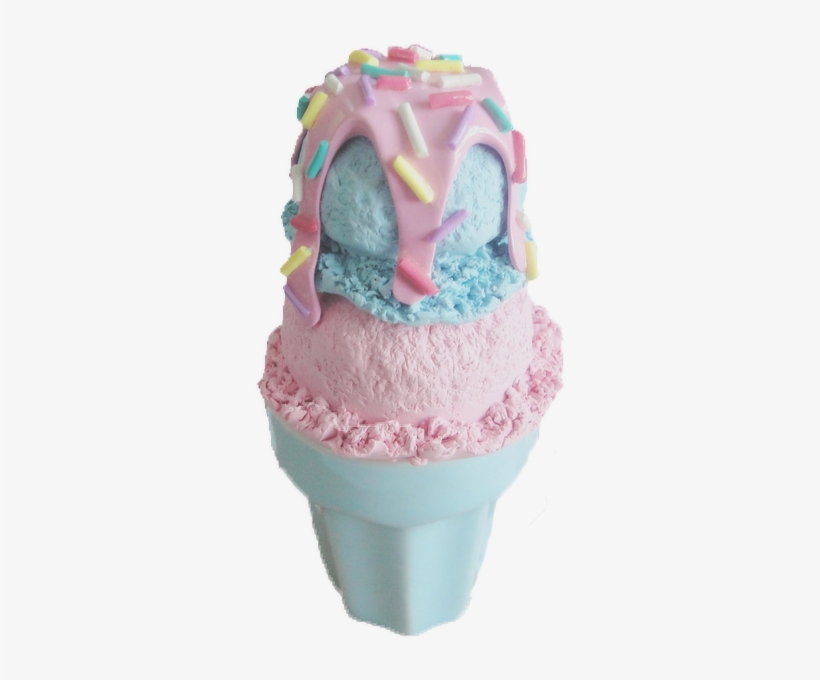 Report Abuse - Pink And Blue Ice Cream, transparent png download