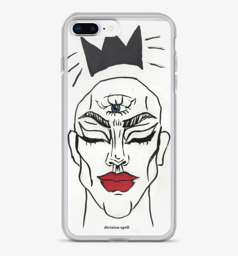 “love Me With A Crown”iphone Case Charlie Jack Art - Art, transparent png download