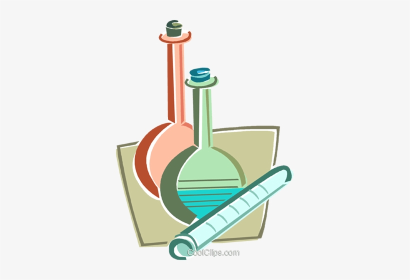 Science Beakers Royalty Free Vector Clip Art Illustration - Science, transparent png download