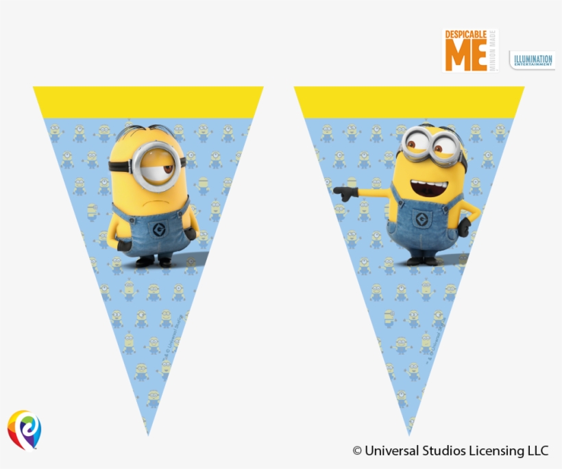 Despicable Me Bunting Banner - Banderin Minions, transparent png download