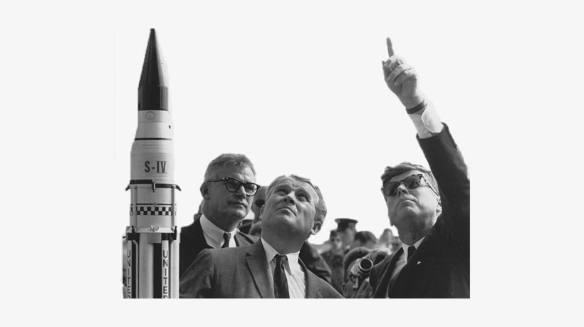 Wernher Von Braun2 - Wernher Von Braun Jfk, transparent png download