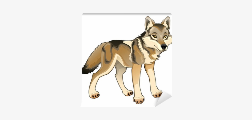 Cartoon Illustration Of A Wolf Pendant Necklace, transparent png download