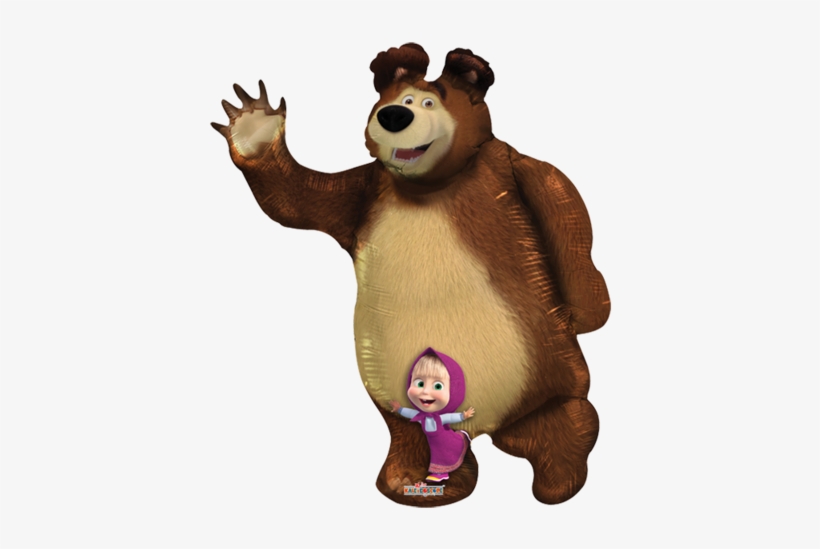 Ssh Masha Y El Oso - Globos De Helio De Masha Y El Oso, transparent png download