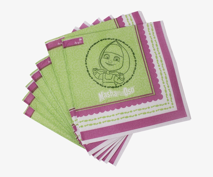 Linea Masha Y El Oso - Masha Y El Oso Servilletas, transparent png download
