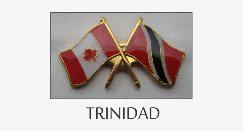Friendship Flag Pins - Canada And Trinidad Flags, transparent png download