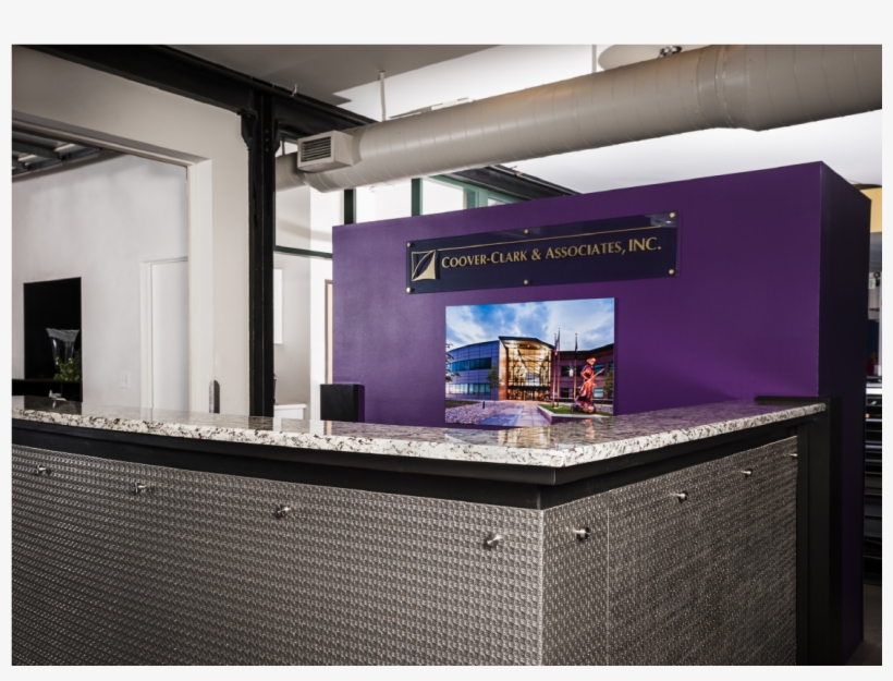 Our Deep Textured Metal Provides Durability And Sustainability - Perforated Metal Reception Desk, transparent png download