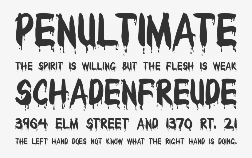 Download Print Or Web Version Of This Font - Novelty Font, transparent png download